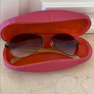 Morganthal Fredericks aviator sunglasses horn arms